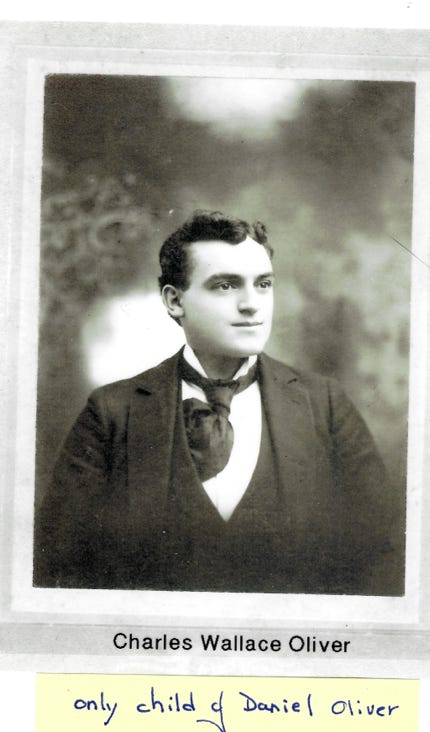 Charles Wallace Oliver, the only son of Daniel K. Oliver and his wife Amanda.